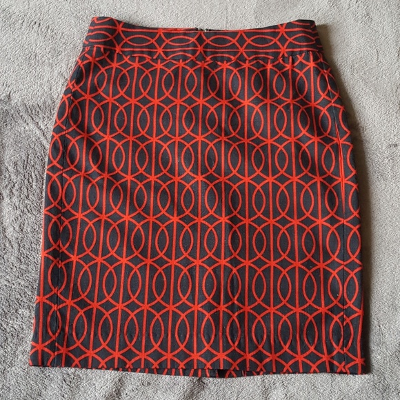 Banana Republic navy /red pencil skirt, size 00P - Picture 1 of 1